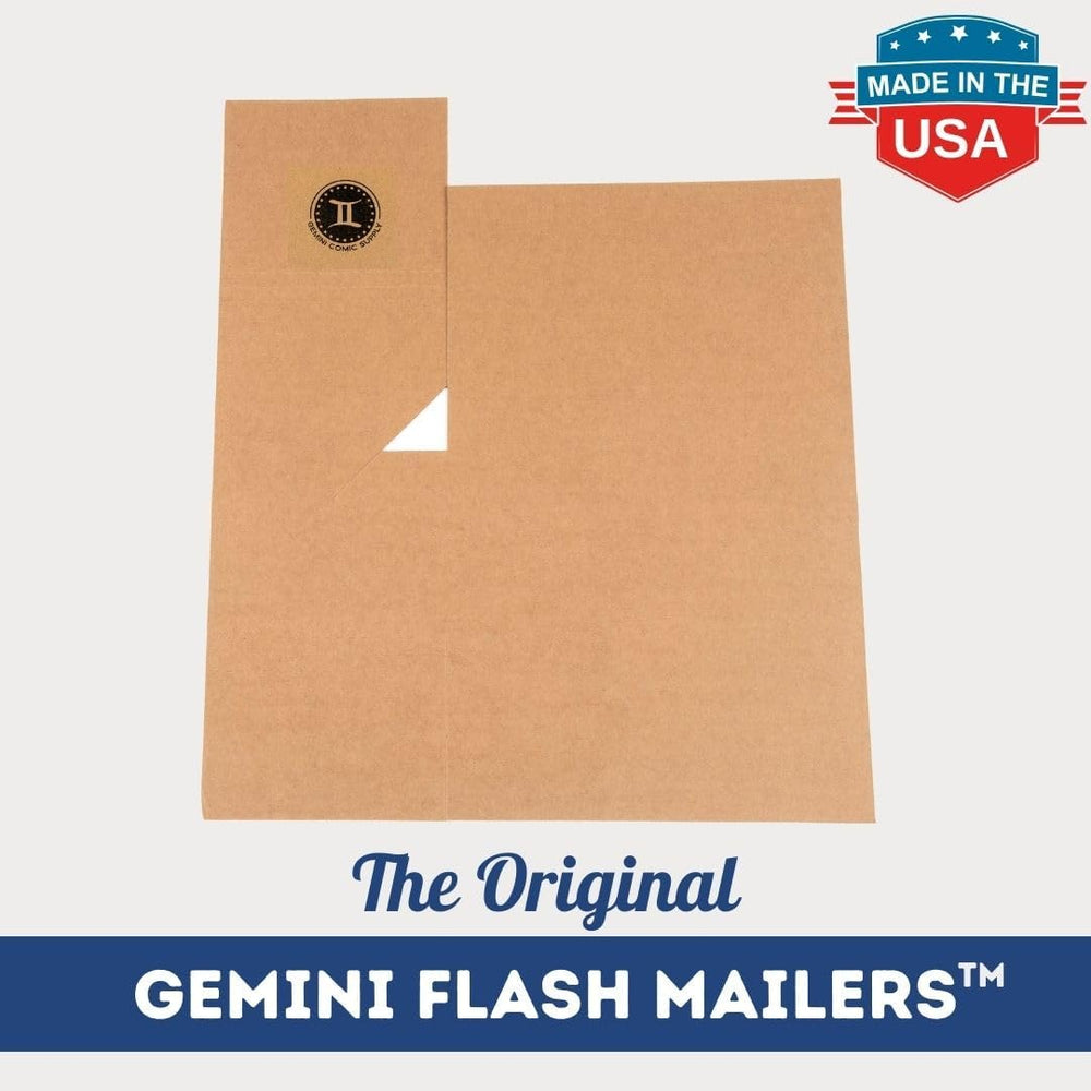 Gemini Comic Book Mailers, Easy Fold & Stay Flat(10.7x7.5x1 Inch, 25-Pack)