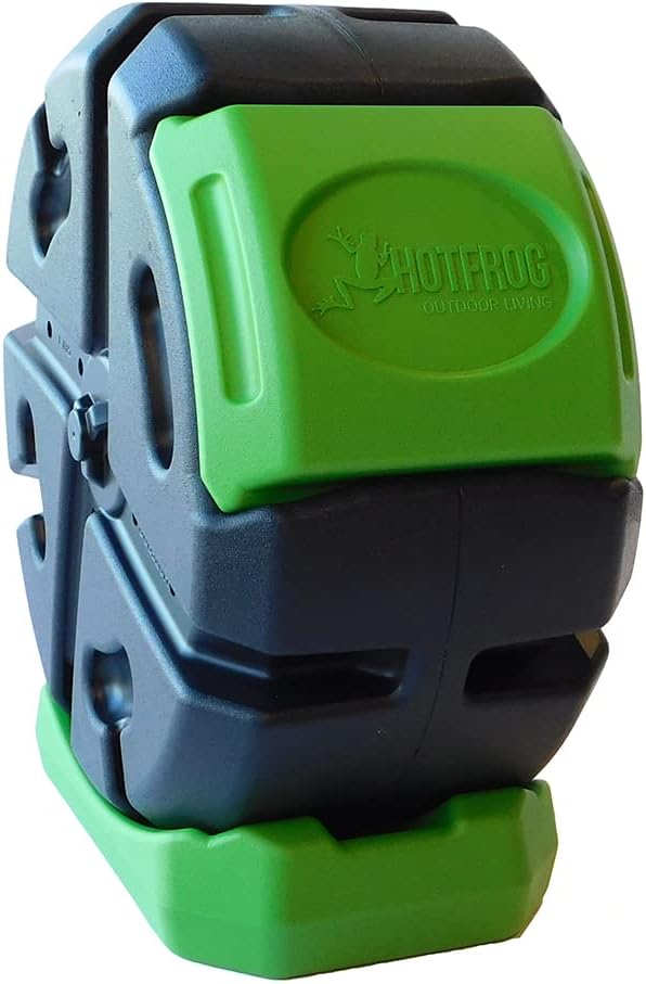 FCMP Outdoor HOTFROG Half Size Rolling Single Chamber Batch Tumbling Composte...