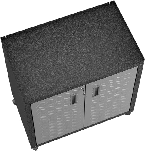 Manhattan Comfort Fortress Collection Modern Designed Mobile Storage Garage C...