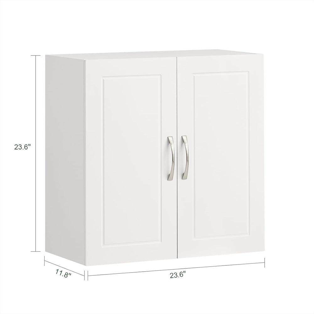 Wall Mount Bathroom & Laundry Storage Cabinet, Wall Size, White