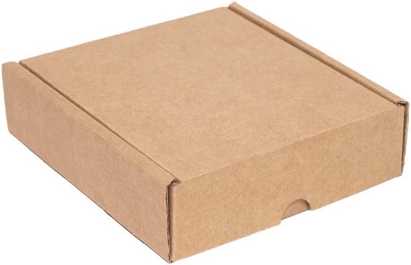 Pack of 20 Self-Assembling Kraft Cardboard Boxes with Lids - Double-Walled, D...