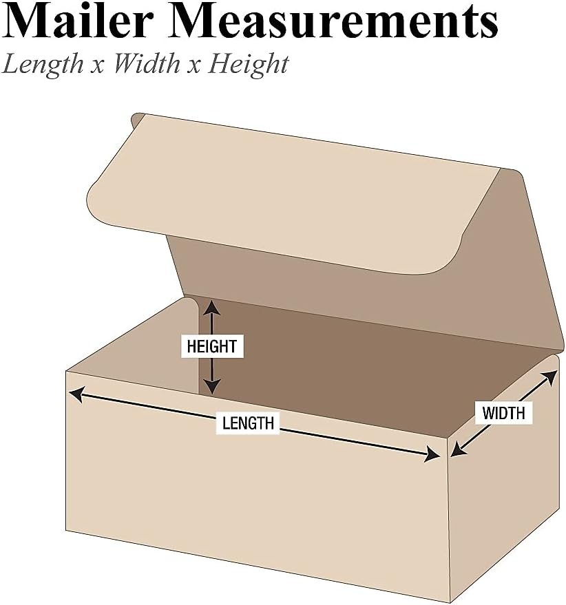 Aviditi Brown Kraft Literature Mailing Boxes, 9 x 7 1/2 x 3 Inches, Pack of 5...