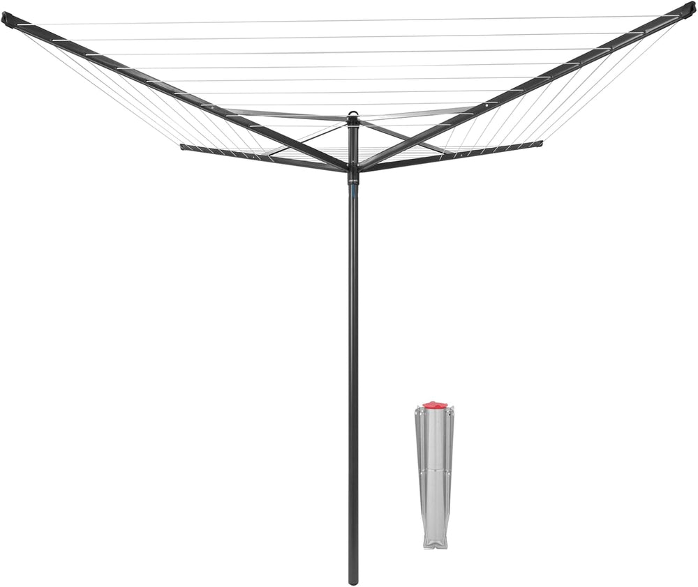 Brabantia Topspinner Outdoor 4 Arm Spinning Clothesline (164 ft/Ø 1.8") ...