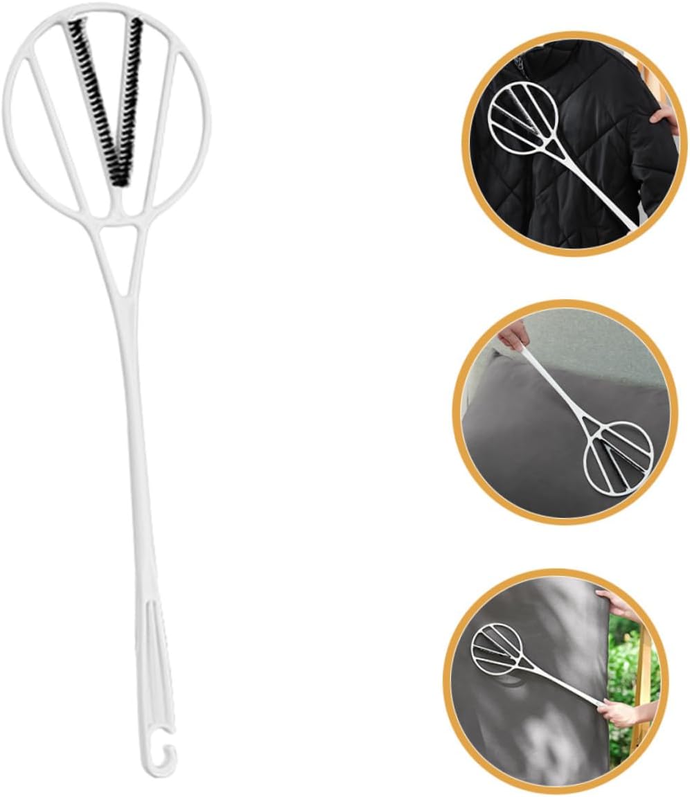 VICASKY Quilt Cleaning Tool with Long Handle for Dust and Mattress Dust Removal White Quilt Duster for Household Cleaning Suitable for Drying Down Duvet Care
