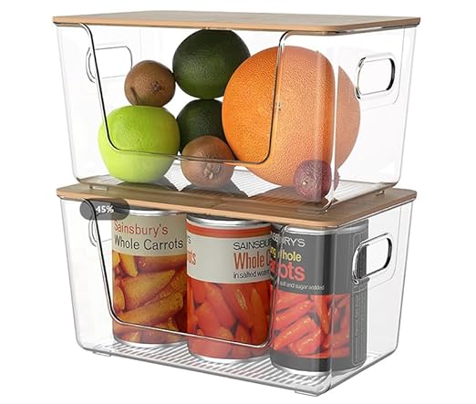 Trash Bag Holders with Bamboo Lids 2 Pack, Garbage Bag Dispenser with Lid - Image 6