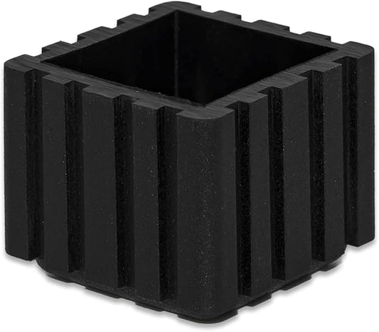 Flyshop Anti-Skid Non-Marking Synthetic Rubbr Patio Chair Table Leg Caps Square - Image 2
