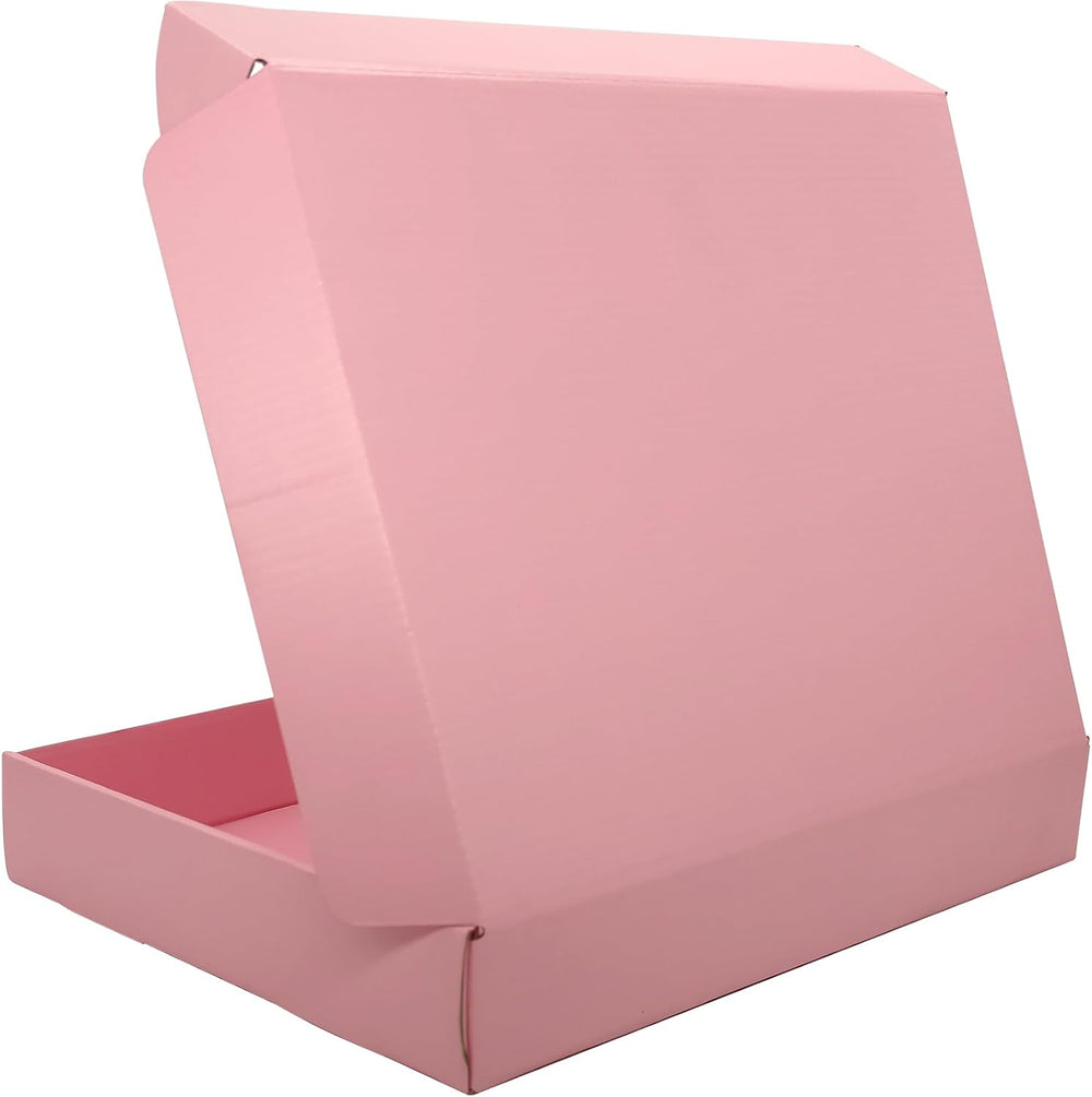 13x10x2 Shipping Boxes (25pcs) Pink Mailer Corrugated Cardboard Box