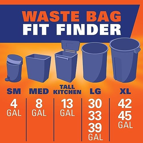Hefty Ultra Strong 13 Gallon Trash Bags, Tall Kitchen Trash Bags 13 Gallon Size, Drawstring Closure, Continuous Odor Control, White, Clean Burst Scent, 110 Bags