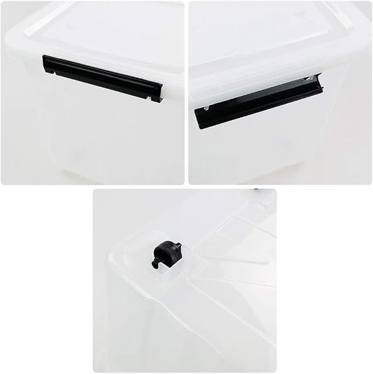 4-Pack Clear Plastic Storage Bins - Image 2
