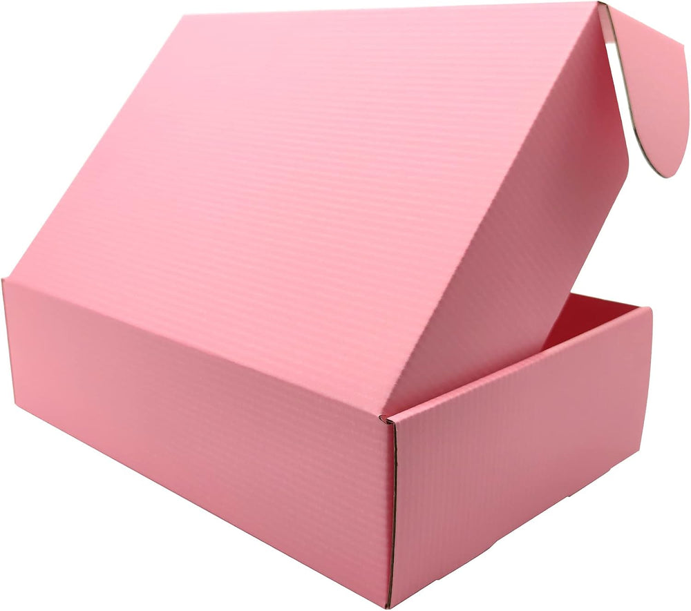 12x9x4 Shipping Boxes Pink Mailer Corrugated Cardboard Box Set of 20