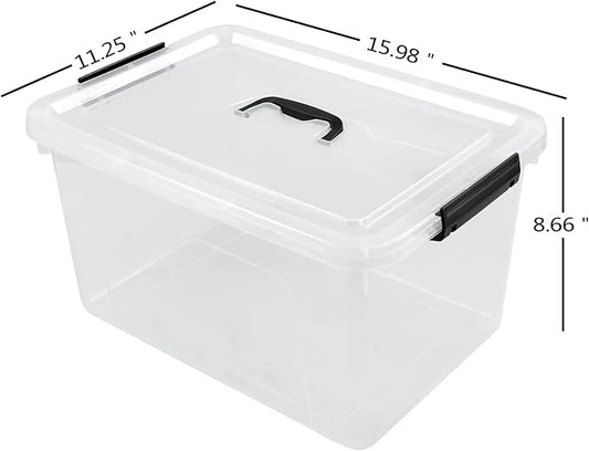 17.5 L Clear Plastic Storage Box - Image 2