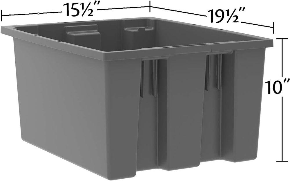 Akro-Mils 35190 Nest and Stack Plastic Storage Container and Distribution Tot...