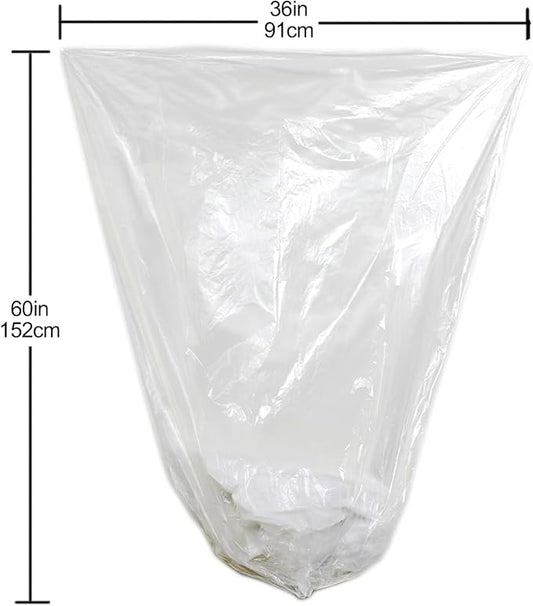 TYPLASTICS 55 Gallon Clear Trash Can Liners - Image 2
