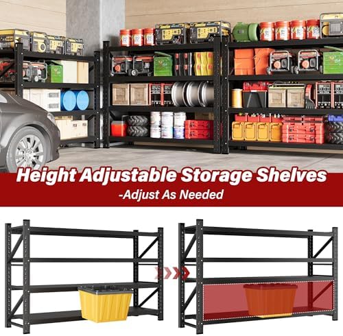 5000LBS Heavy Duty Garage Shelving Units,60" Wide & Deep Storage She...