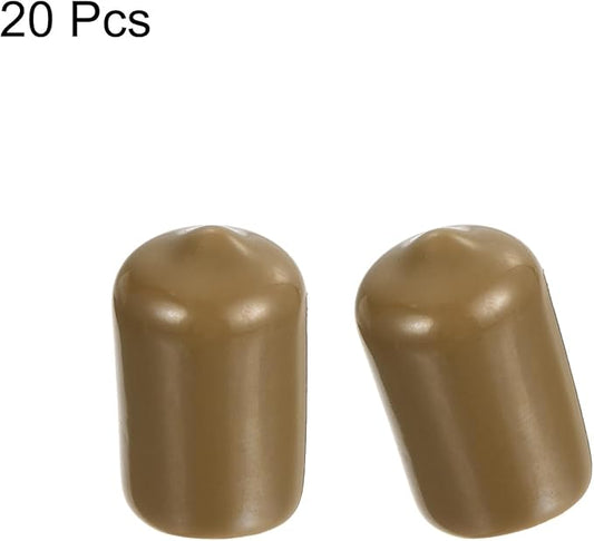 uxcell 20pcs Rubber End Caps 12.5mm ID Vinyl PVC Round Tube Bolt Cap Cover - Image 2