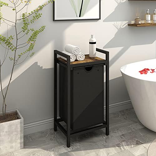 LAATOOREE Laundry Hamper, Two-Color Laundry Basket with Removable Laundry Bag...