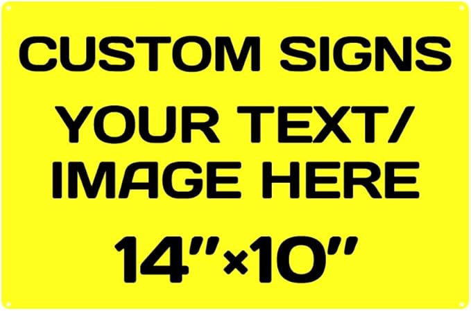 Repaly Personalized signs, Aluminum Weatherproof Metal Sign Multiple Sizes - Image 8