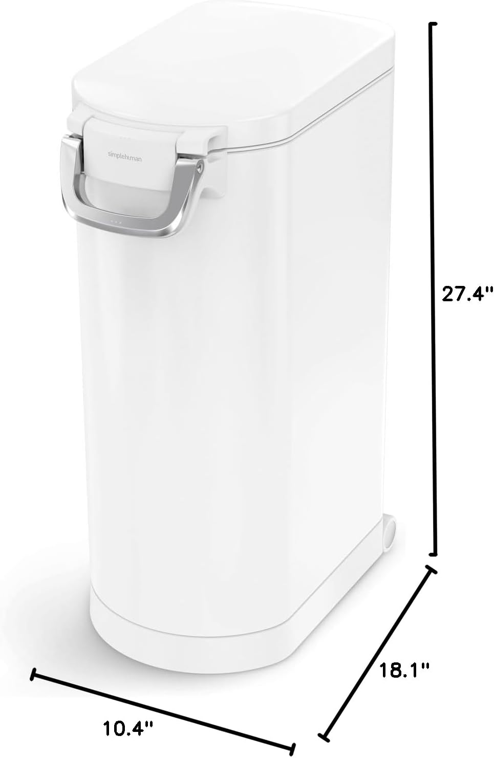 simplehuman X-Large Pet Food Storage Container, Holds 36-44 lb / 16-20 kg of ...