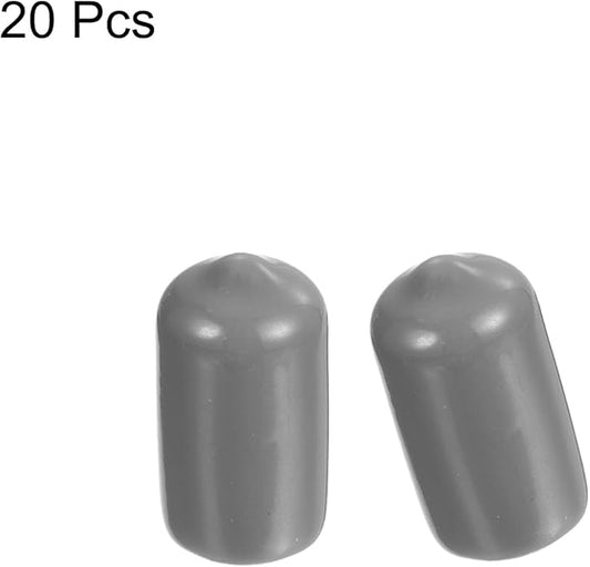 uxcell 20pcs Rubber End Caps Protective Caps 11mm ID Vinyl PVC Round Tube Bolt - Image 2