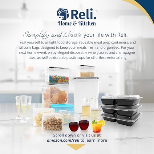 Reli. Storage Containers Kitchen & Pantry 11 Sets | Food Storage with Lids