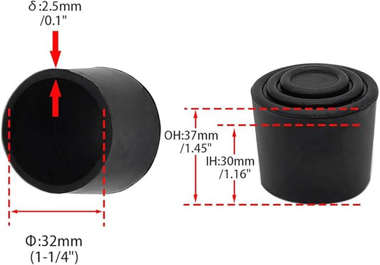 Flyshop Furniture Table Covers Non-Slip Durable Rubber Leg Tips Chair Leg Caps - Image 2