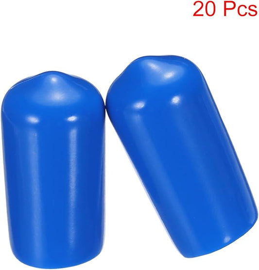 uxcell 20pcs Rubber End Caps 11mm ID Vinyl PVC Round Tube Bolt Cap Cover Screw - Image 2