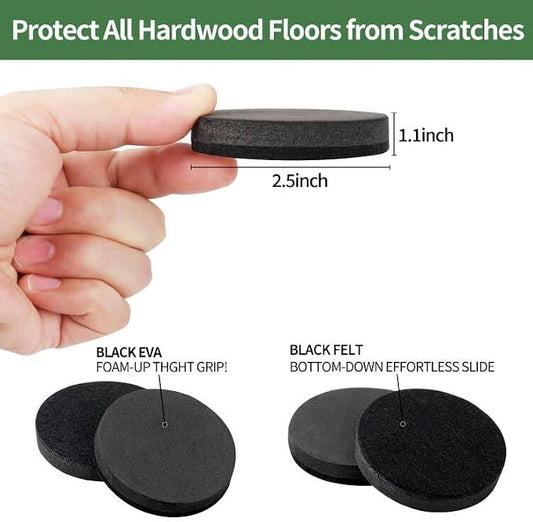 Ezprotekt 2.5" Felt Furniture Movers Sliders - Image 2