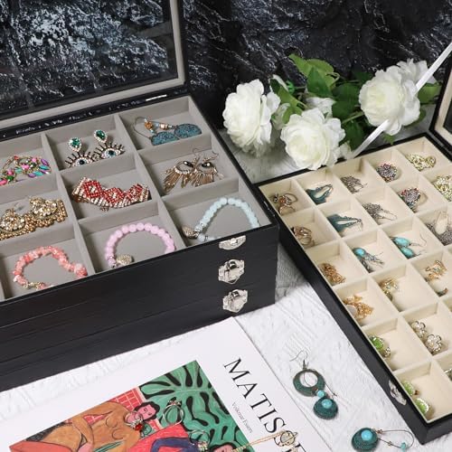 Stratalife Jewelry Organizer Earring Holder Jewelry Tray Earring Storage Orga...