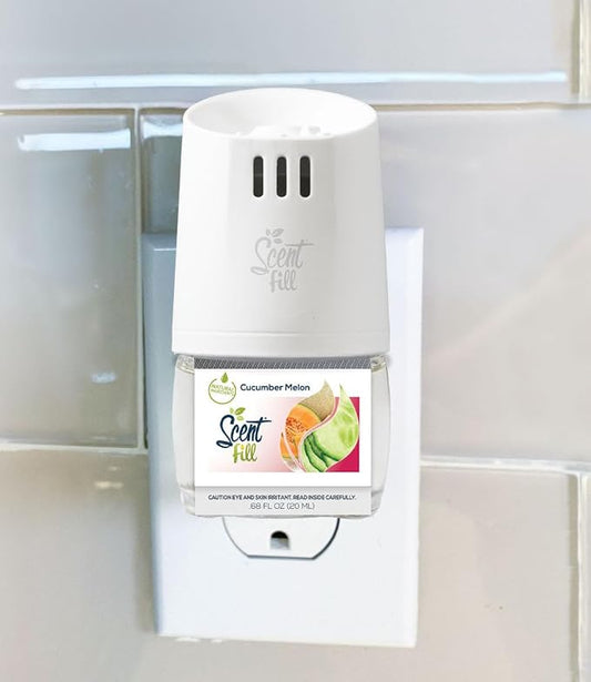 Scent Fill Cucumber Melon Plug in Air Freshener, Scented Oil Refills, 2 Refills - Image 2