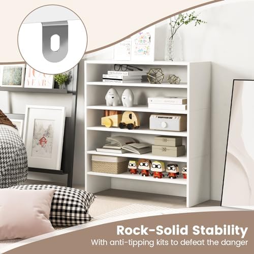 GIANTEX 3-in-1 Vertical Shoe Rack, 6-Tier Free Standing Shoe Storage Organize...