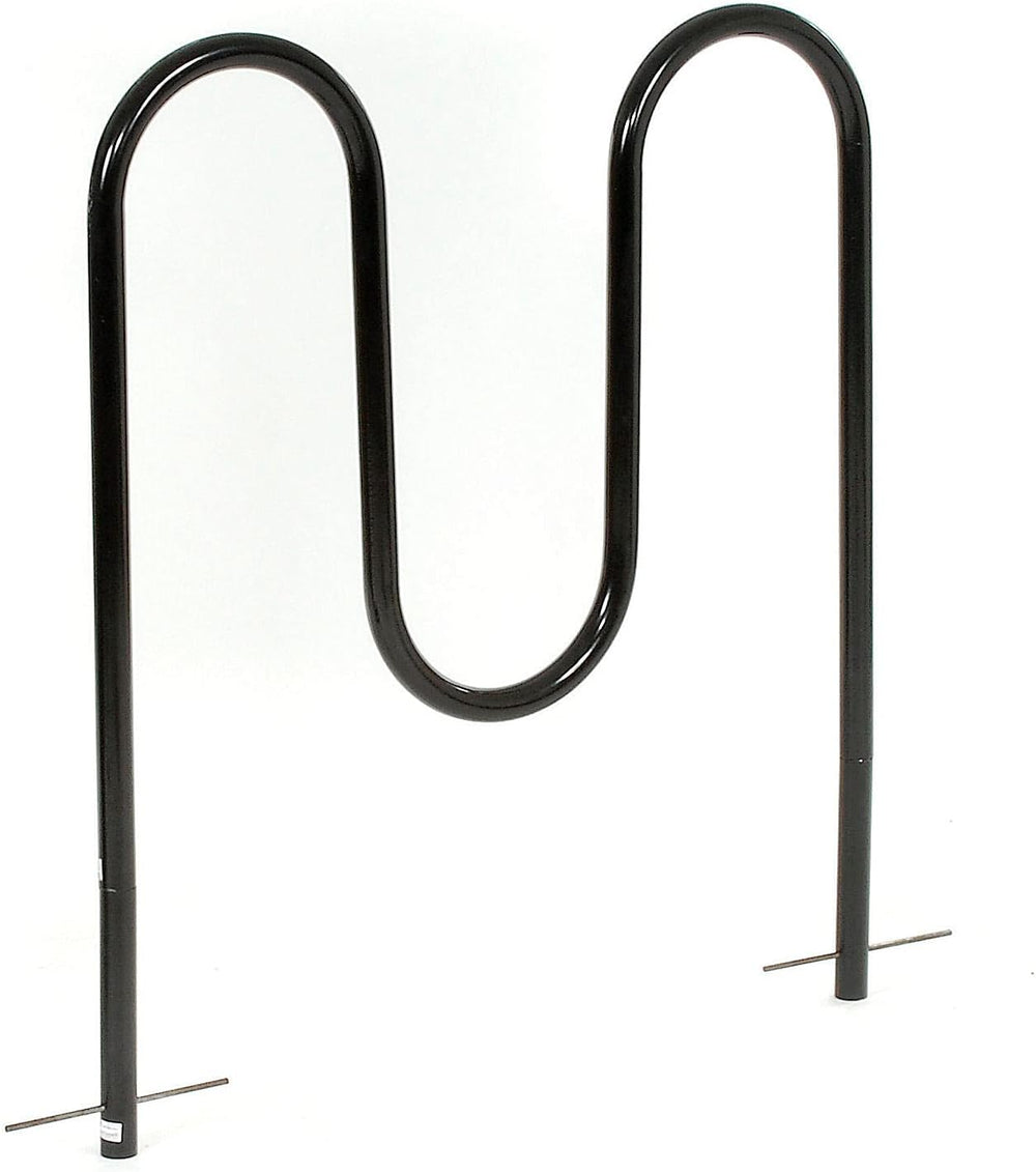 Global Industrial 41" L Wave Bike Rack, Below Ground Mount, 5-Bike Capacity