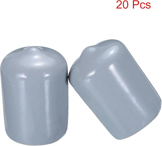 uxcell 20pcs Rubber End Caps 19mm ID Vinyl PVC Round Tube Bolt Cap Cover Screw - Image 2