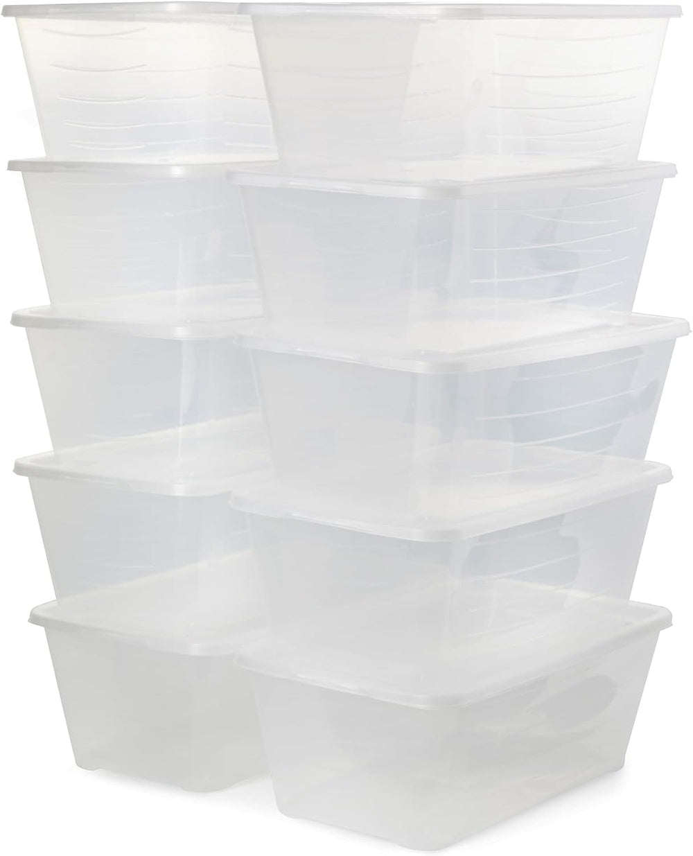 Life Story 6 Liter Shoe, Accessory, and Closet Plastic Storage Box Multi-Purp...