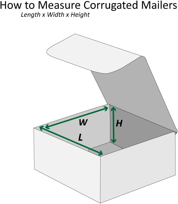 Boxes Fast BFM853 Corrugated Cardboard Mailers, 8 x 5 x 3 Inches, Tuck Top On...