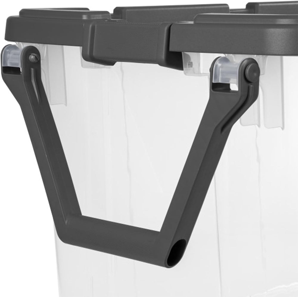 Sterilite Modular Stacker Box with Latching Lid, 160 Quart, 4-Pack