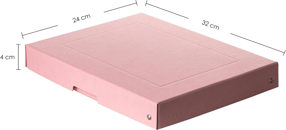 FALKEN Original PureBox Pastel, Made in Germany, 40 mm high, DIN A4, pink, st...