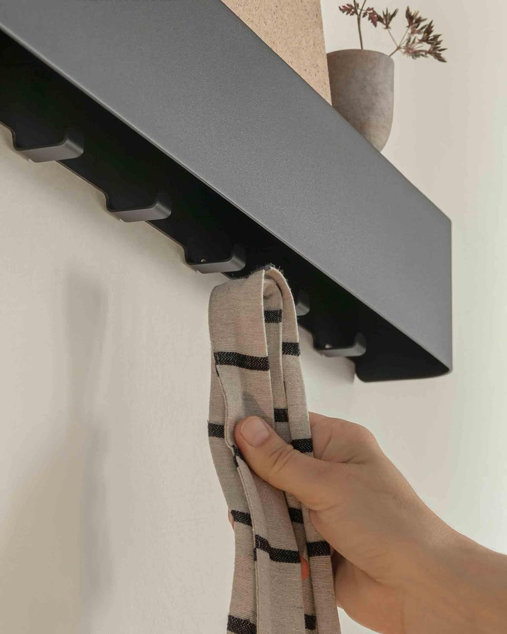 Kazai. Coat Rack Wall Mount with Shelf 'Tone' | Modern Design Coat Ha...
