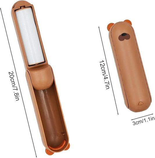 Travel Lint Roller Mini, Cute Bear Resuable Lint Rollers - Image 2