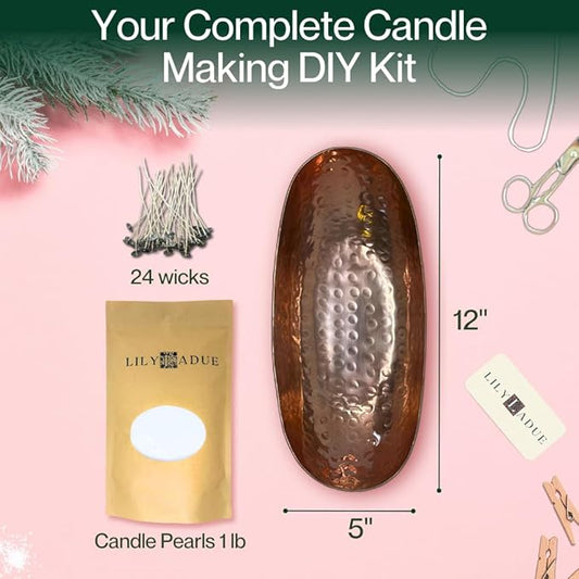 LILY LADUE Sand Candle Kit - 1Lb/16Oz Pearled Candles Sand and Wicks - Image 2