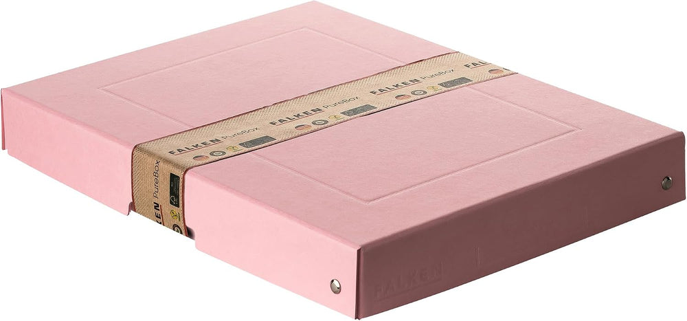 FALKEN Original PureBox Pastel, Made in Germany, 40 mm high, DIN A4, pink, st...