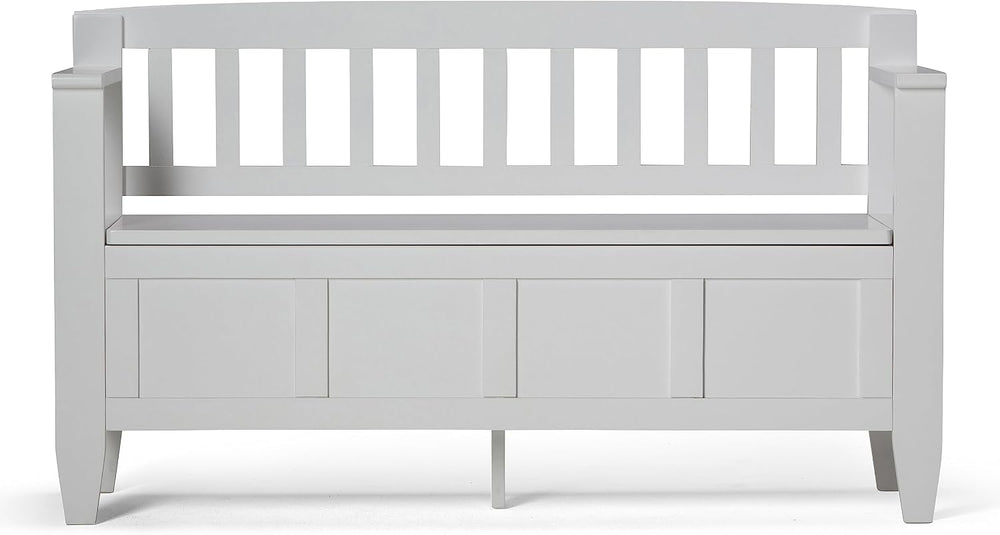 SIMPLIHOME Colton 42" Wide Solid Mango Wood Bench in Natural