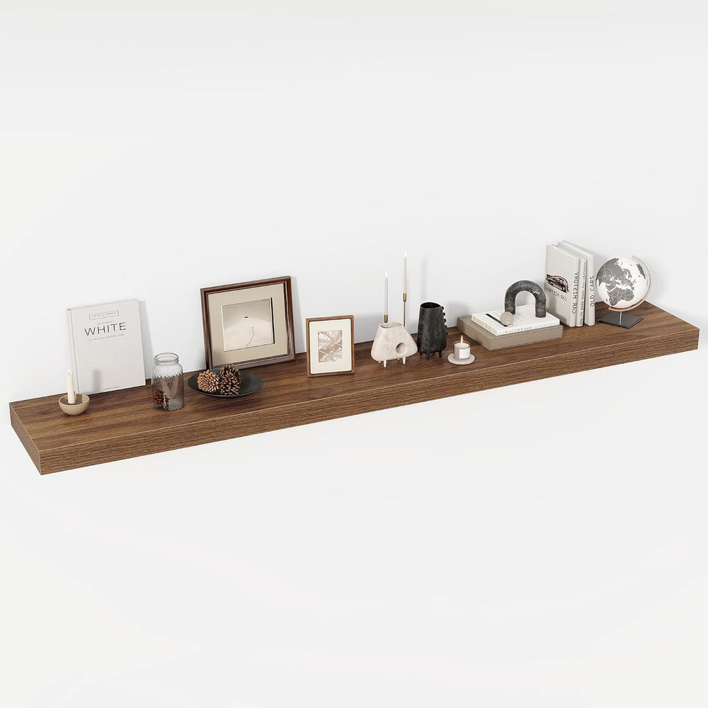 Acovy 72 Inch Floating Shelves, 12" Deep Floating Shelf Wall Mounted, 72...