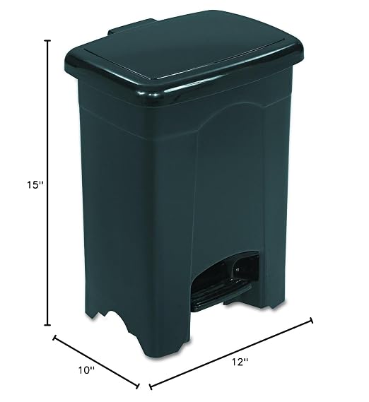Safco Step On Plastic Trash Can - Image 3