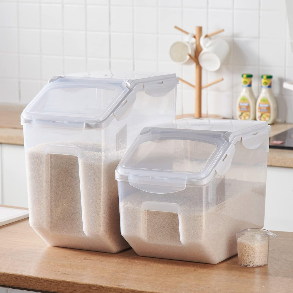 HANAMYA 10 Liter / 20 lbs Rice Storage Container with Measuring Cup, BPA free...