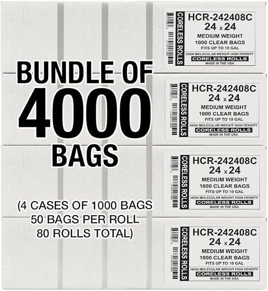 Aluf Plastics High Density Trash Bags, 10 Gallon, 8 Micron, - Image 2