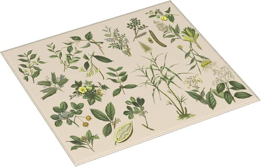 Vintage Plants Herbs Floral Color Microfiber Dish Drying Mat - Image 2
