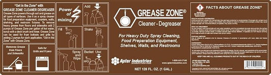 Grease Zone Food Safe Degreaser & All-Purpose Cleaner – Concentrated Restaurant - Image 2