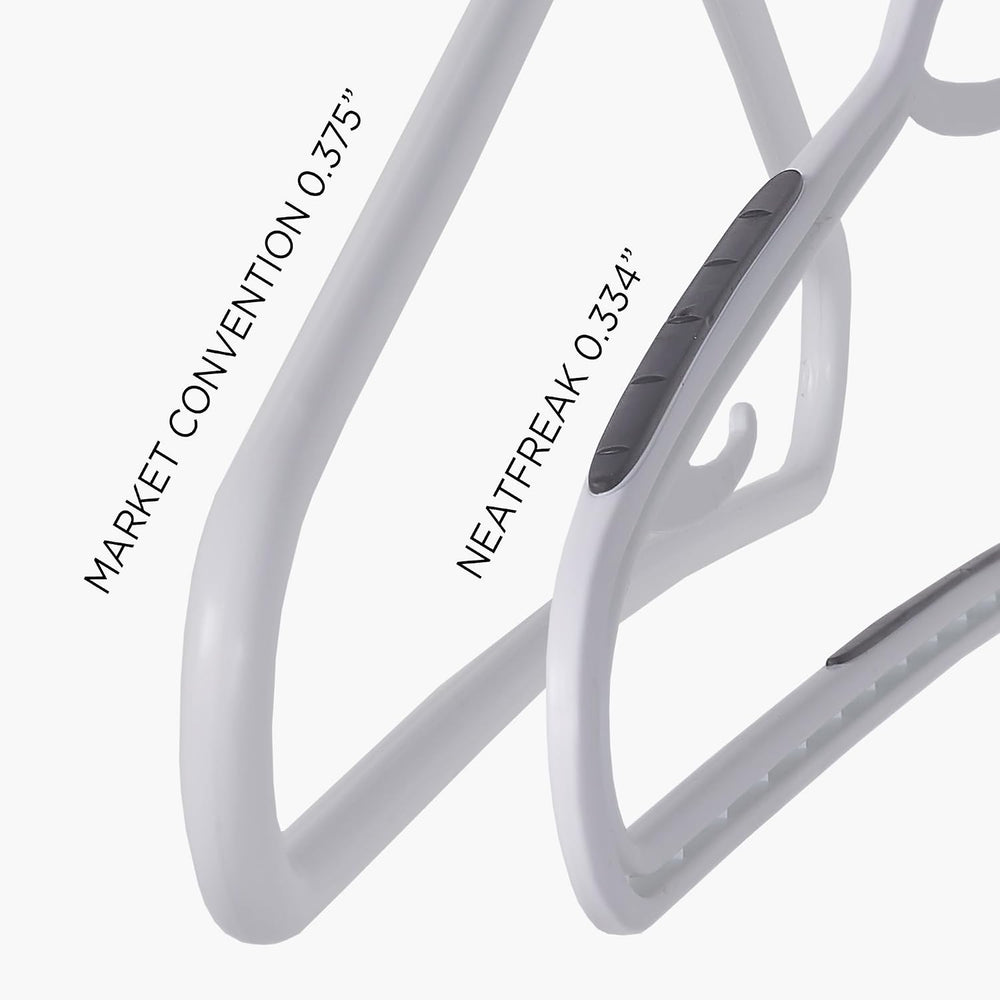 Neatfreak Slim Non Slip Hangers - Space Saving Hangers for Clothes with Linge...