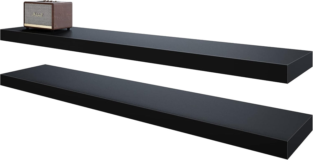 BAMEOS Floating Shelves,40 x 8 Floating Wall Shelves – Extra-Wide Display She...