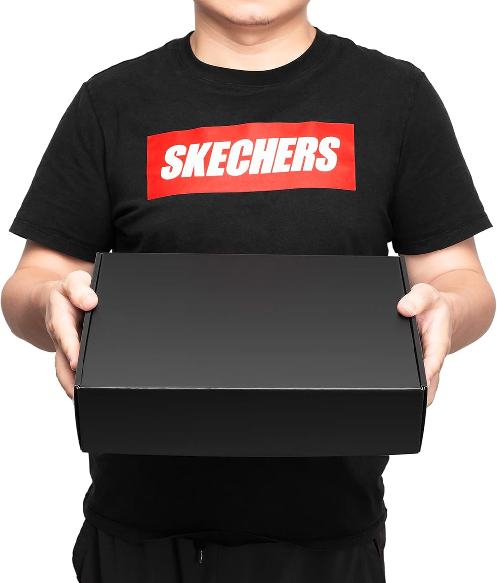 Mcfleet 13x10x3" Black Shipping Boxes - Corrugated Cardboard Mailing Box...